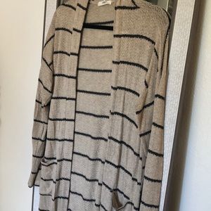 NanaMacs Striped Long Sleeve Duster / Cardigans